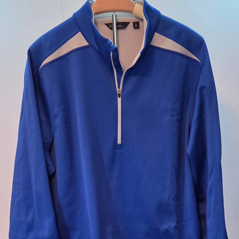 1/4 Zip Long Sleeve Fleece-Lined Pullover by Walter Hagen, Men's Large, NWOT
